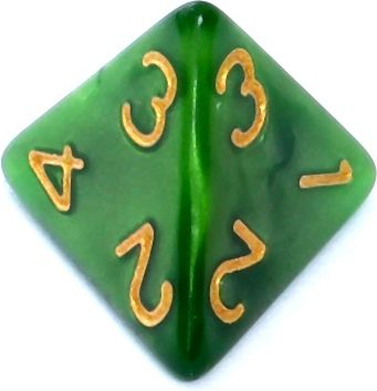 Set zare Rebel RPG Pearl, 7 copë, efekt perlë, jeshile