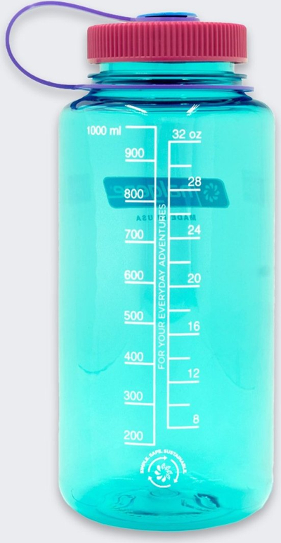 Shishe uji Nalgene Wide Mouth, 1000 ml, e kaltër