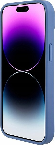 Kapak telefoni Guess GUHCP15SP4TDPB për iPhone 15 6.1", lëkurë ekologjike, dizajn 4G, blu