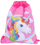 Çantë sportive Lean School Bag For Shoes Gym Outfit Unicorn, 35x27 cm, rozë
