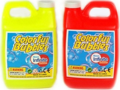 Lëng flluskash sapuni Colorful Bubbles, 1L, për rimbushje, ngjyra përzjera