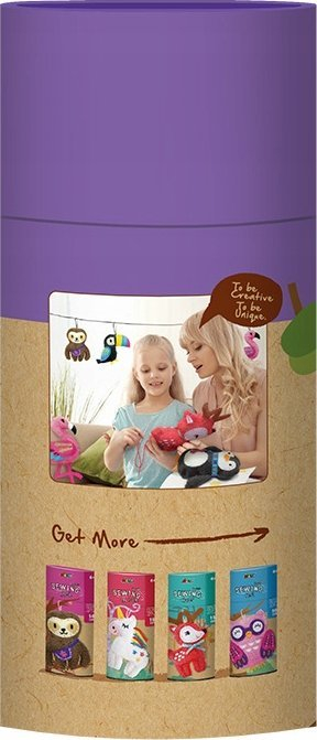 Set qepjeje për varëse çelësash Llama Keychain Sewing Kit, 16 cm, për fëmijë dhe të rritur, shumëngjyrësh