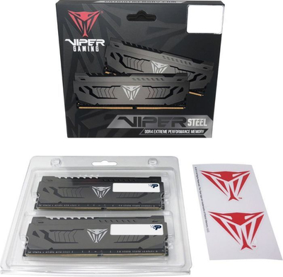 Memorie Patriot Viper Steel, DDR4, 32 GB, 3200 MHz, CL16, PVS432G320C6K