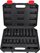 Set çelësa goditës AWTools Black Line, 1/2", 20 copë, e zezë