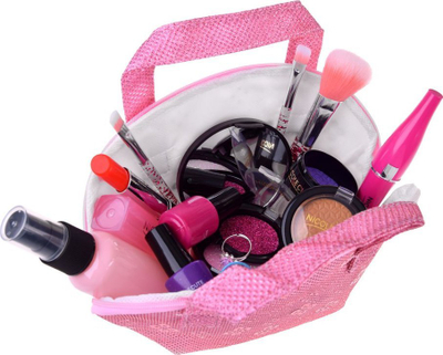 Set lojë grimi Nicole Cute ZA4799, çantë kozmetike, për fëmijë, rozë