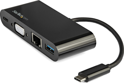 Adapter multiport USB C StarTech.com DKT30CVAGPD, VGA 1080p, Power Delivery 60W, gri