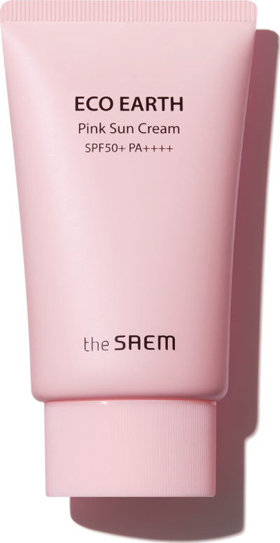 Крем за сонце The Saem Eco Earth Pink Sun Cream, SPF50+ PA++++, 50g