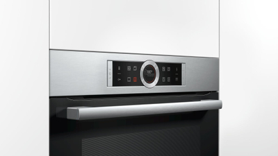 Furrë inkaso Bosch HBG675BS1, 71L, pirolizë, inox e zezë