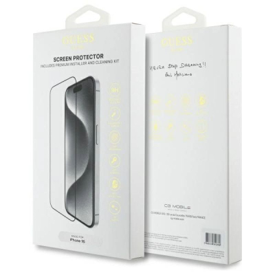 Xham mbrojtës Guess për iPhone 16 6.1", 2.5D, transparent