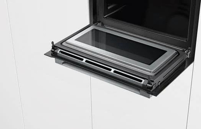 Furra e integrume Bosch Series 8 CMG676BB1, 45L, me rrymë, e zezë