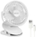 Ventilator tavoline Ruhhy Cordless Clip On Desk Fan 25566, bateri 1200mAh, karikim USB C, i bardhë