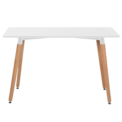 Tavolinë ngrënieje Minimal 120x60x74Hcm (HM8581.01), bardhë