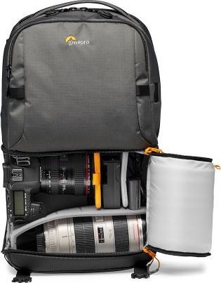 Çantë shpine fotografike Lowepro Fastpack BP 250 AW III, për DSLR edhe mirrorless, për laptop 13\", gri