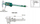 Kalliper dixhital Insize 1166-150A, 150mm 6", çelik inoks, jeshil