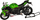 Model motori i vogël Welly Kawasaki Ninja ZX-10R 2020, shkalla 1:12, die-cast, jeshile me të zezë