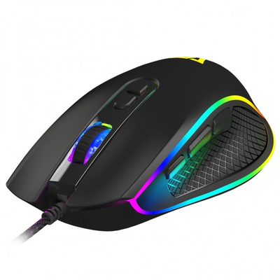 Гејминг глушец Modecom Volcano Veles, оптички, со USB кабел, црн