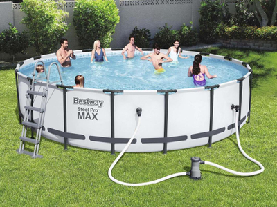 Pishinë Bestway Steel Pro Max 5612X, 427cm, set 12 në 1, blu