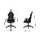 Karrige gaming për kalamaj Huzaro Ranger 6.0, ergonomike, lëkurë sintetike, e zezë