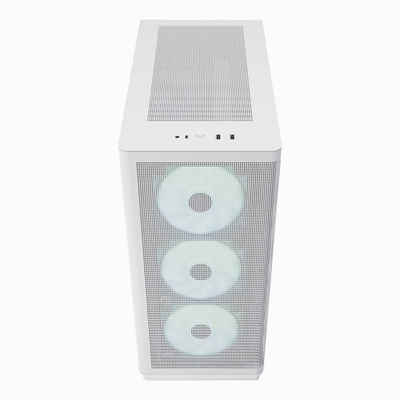 Kuti kompjuteri Apnx C1 ARGB, midi tower ATX, panel xhami i errësuar, e bardhë