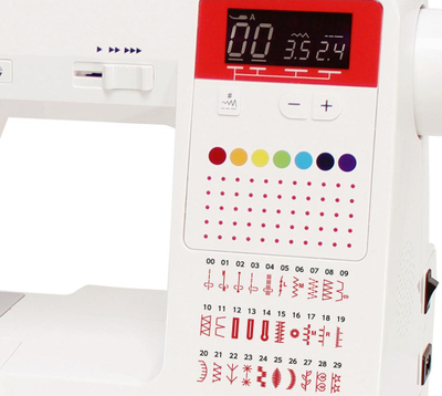 Makinë qepëse elektronike Janome JUNO J30, 30 programe qepjeje, ekran LCD, e bardhë