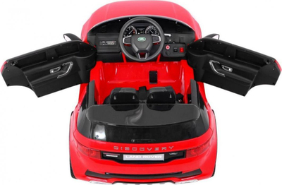 Veture elektrike për fëmijë Land Rover Discovery, 2x35W, rrota EVA, me telekomandë, e kuqe