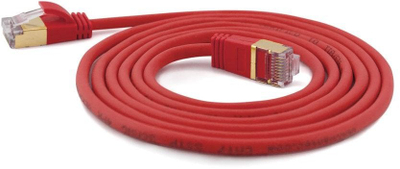 Kabllo rrjeti WW Patch Cat7, 10 metra, ekstra i hollë, e kuqe