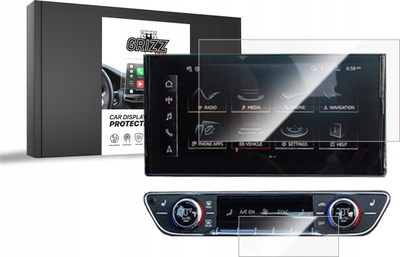 Mbrojtëse ekrani GRIZZ CeramicFilm 2n1 për Audi A4 B9 10.1\", transparente