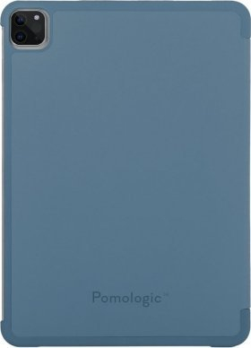 Mbulesë tablet Pomologic Book Case për iPad Pro 12.9, sleep wake, lëkurë PU blu