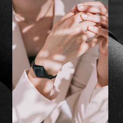 Byzylyk i mençur fitnesi Bellabeat Ivy Snow White HT-50IV-WH-01