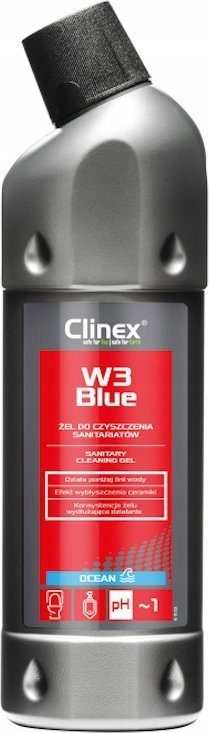 Xhel pastrues për tualet Clinex W3 Blue, 1L, aromë freskie