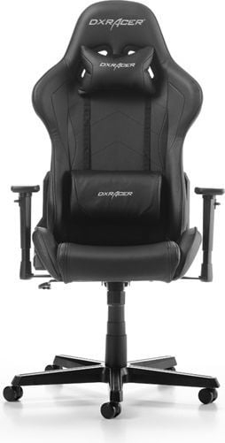 Karrige gaming DXRacer Formula F08-N, krahë 3D, jastëk lumbal, e zezë