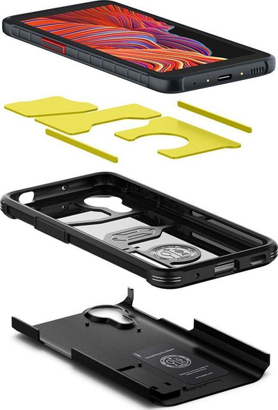 Mbrojtëse për telefon SPIGEN TOUGH ARMOR, GALAXY XCOVER 5, e zezë
