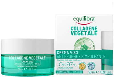 Kрем за лице Equilibra Vegetable Collagen, против брчки, 50 ml