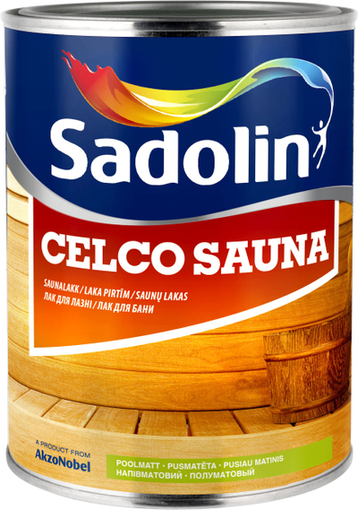 Vaj mbrojtës për sauna Sadolin CELCO SAUNA 20, 1L, transparent