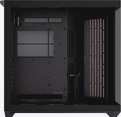 Kути PC APNX V1, midi tower ATX, калено стакло, дрво и црна боја