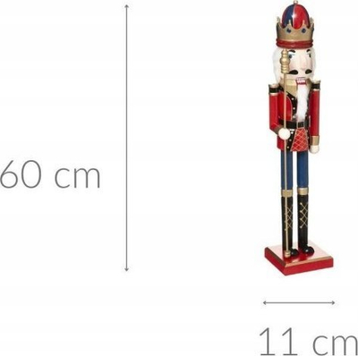 Figurinë Nutcracker Atmosphera, dru, 60 cm, shumëngjyrëshe