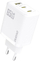 Karikues USB Dudao A29CEU, 65W GaN, 2x USB C 1x USB A, i bardhë