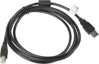 Kabllo USB Lanberg CA USBA 11CC 0018 BK, USB A në USB B, 1.8 m, e zezë
