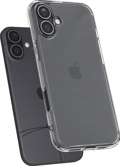 Kapak telefoni Spigen Ultra Hybrid, për iPhone 16, transparent, Frost Clear