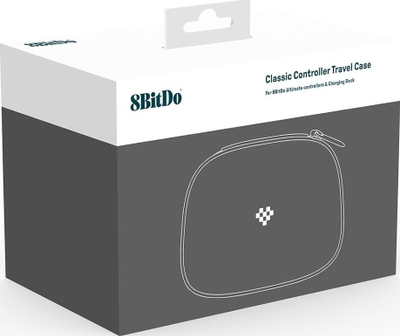 Заштитна торбичка 8BitDo Case за Ultimate 2 и Ultimate 2.4G, за гејмпад со база за полнење, црна