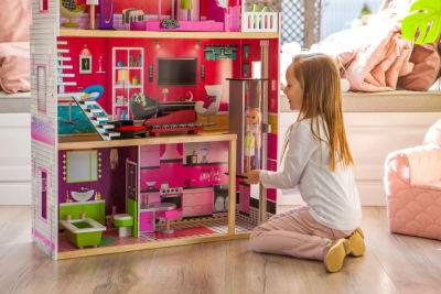 Shtëpi druri për kukulla EcoToys Malibu