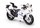 Model motorçikle MSZ Suzuki GSX R1000, shkalla 1:18, e bardhë