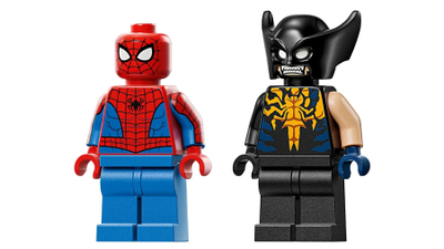 Set LEGO Marvel Spider Man Car vs Venomized Wolverine 76336, për fëmijë 7+