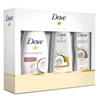 Set për kujdesin e trupit Dove 3 në 1