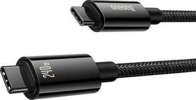 Kabllo USB Baseus CAWJ040001, USB C në USB C, 1 m, 240W, e zezë