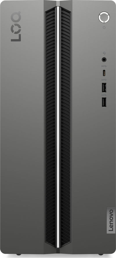 Kompjuter gaming Lenovo Legion LOQ Tower, Intel Core i5 gjenerata 14, RTX 4060 8GB, 16GB RAM, Luna Grey Raven Black