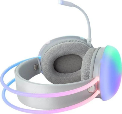 Kufje lojrash Gear4U Jellyfish, USB, me mikrofon, gri me drita RGB