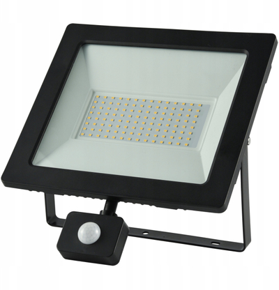 Projektor LED Germina 100W, sensor lëvizjeje, 4000K, i zi