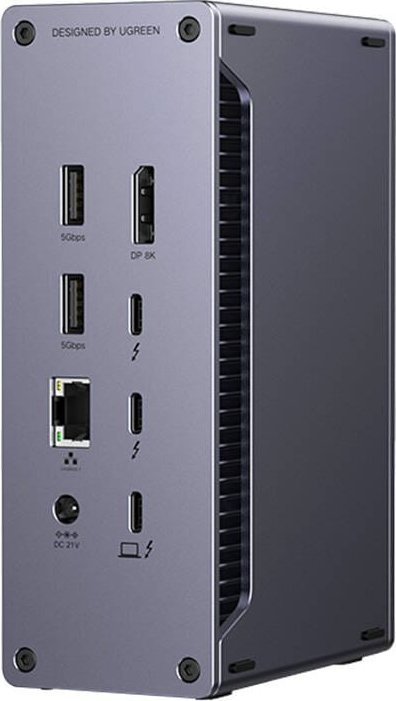Docking station Ugreen U710, Thunderbolt 4, RJ45, PD 90W, gri