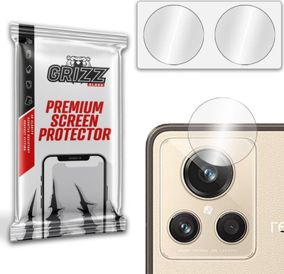 Mbrojtës kamere GrizzGlass Realme GT 2 Master Explorer, xham hibrid, 2 copë, transparent